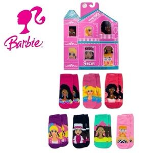 NWT Barbie Character No-Show Socks Collection